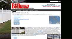 Desktop Screenshot of bandbfenceco.com